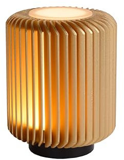 LUCIDE TURBIN - Tischlampe - Ø 10,6 cm - LED - 1x5W 3000K - Mattes Gold/Messing