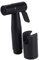 DOITOOL Douchette WC douchette Douchette spray wc toilettes bidet pulvérisateur de bidet de poche en acier inoxydable pulvérisateur de avec support pour salle de bains (noir mat)