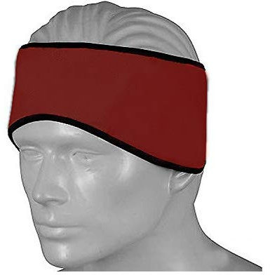 Cycling Headband Ear Warmer Thermal Windproof Running Head band Once Size (Burgundy)