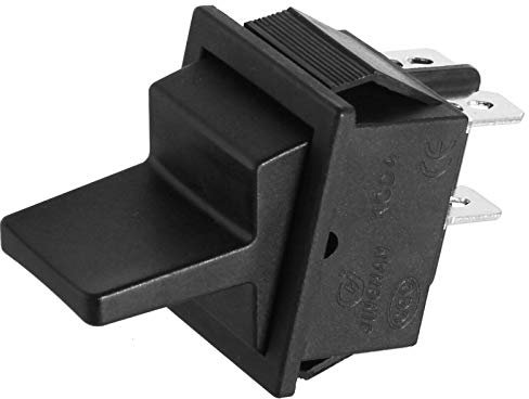 Kippschalter oder Kipptaster Schwarz zum auswählen 230V 16A 2x EIN (6V 9V 12V 24V) Wippen Schalter Taster (Schalter)