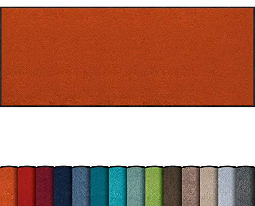 Erwin Müller Fußmatte Mainz, Schmutzfangmatte, Sauberlaufmatte uni terra Größe 75x150 cm - rutschfest, pflegeleicht, für Fußbodenheizung geeignet (weitere Farben, Größen)