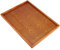 Hölzerne Serviertabletts, Festes Holz Geschirr Serviertablett Nahrungsmittelfrucht Teller Tee Servierplatte Imbiss Nahrungsmittelspeicher Teller Natürliches Bambus Holz Serviertablett(36 * 27cm)