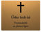 Placa grabada funeraria, diseño de cruz cristiana autoadhesiva, 20 x 15 cm, personalizada, 1 a 3 líneas, oro cepillado