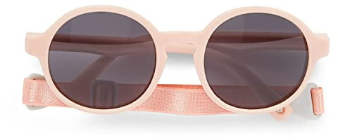 Dooky Fiji - Occhiali da sole rotondi per bambine e bambini, protezione UVA e UV-B, lenti infrangibili con cinturino regolabile e rimovibile, colore: Rosa