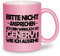 glitzertassen.de® | Bitte nicht ansprechen | Tasse mit Glitzer | Geschenkidee | Rosé