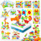 Rtomry Steckspiel Montessori Spielzeug Mosaik Steckspiel Bastelset Kinder Bohrmaschine Konstruktionsspielzeug Lernspiele Geschenk Junge Mädchen 3 4 5 Jahre (223 Stück)