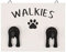Something Different WH_60931 Plaque | Walkies Dog Lead Wall Hook | 1 Piece | Black & White | 20 cm x 20 cm x 15 cm, Multicolor