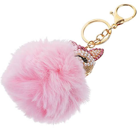 Veemoon Porte-Clés Pour Clés De Voiture s De Voiture Porte-s Porte-s Pour s De e Porte-s Pour Les Filles Porte-s Lapin Moelleux Chat Porte-s Pendentif Ornement