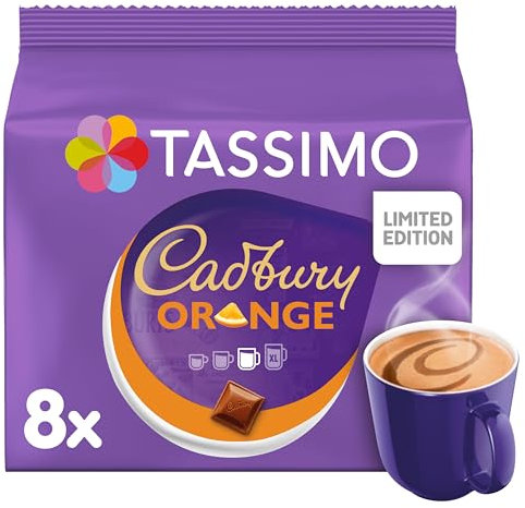 Tassimo Cadbury Orange Hot Chocolate Pods x8