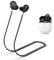 MOWYEOK Anti-Lost Strap für Kopfhörer, kompatibel mit Google Pixel Buds Pro Ohrhörer,weiches Silikon Anti Lost Lanyard, geeignet für Outdoor Sportarten, Laufen,Fitness - Schwarz