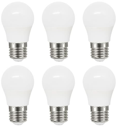 Tupolife Dimmbar E27 LED Warmweiß 5W, ersetzt 50W, 3000 Kelvin Warmweiss E27 G45 A50 Edison Birne, 230V Dimmbar LED E27 Glühbirne, 6er-Pack
