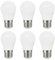 Tupolife Dimmbar E27 LED Warmweiß 5W, ersetzt 50W, 3000 Kelvin Warmweiss E27 G45 A50 Edison Birne, 230V Dimmbar LED E27 Glühbirne, 6er-Pack