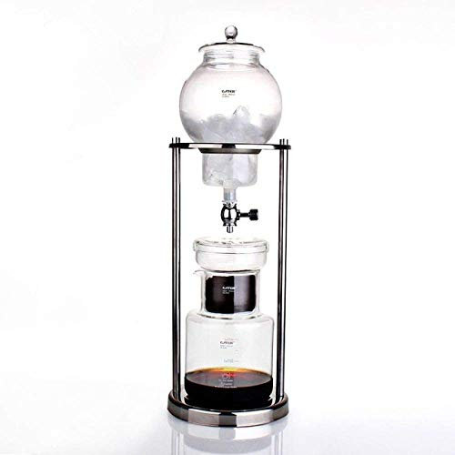 HWSY Moka Pot,600Ml 1000Ml Water Drip Coffee Maker Reusable Glass Filter Tools Espresso Coffee Dripper Pot Ice Cold Brew Coffee Machine,1000Ml (600ml) Interesting