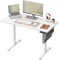 SONGMICS Höhenverstellbarer Schreibtisch elektrisch, 120 x 60 cm, Verstellbarer Tisch, Memory-Funktion für 4 Höhen, für Büro, wolkenweiß LSD132W01