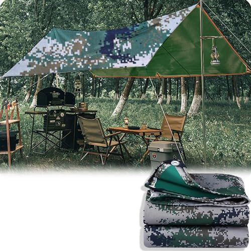 SDLLG Sonnensegel mit Ösen Wetterschutzsegel Verdickt 0,4mm Schattennetz mit 99% Schattierwirkung 6m x 8m UV-Schutz Gartenplane 420g/㎡ Wasser & Windschutz Sonnenschutzgewebe