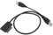 Tosuny USB 2.0 auf 7+6 13Pin Slimline SATA Adapterkabel, Unterstützt Hotswap, 480 Mbit/s Datenübertragung, Plug and Play USB 2.0 auf SATA Kabel für Laptop CD/DVD ROM Laufwerke