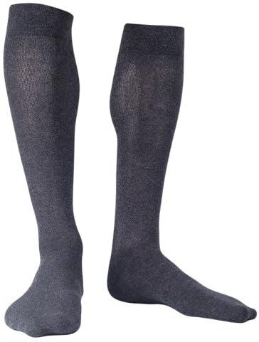 Silverline Thrombosestrümpfe für Flug Stützstrümpfe Kniestrumpfe für Damen und Herren Kompressionsstrümpfe (Grau, S (35-37))
