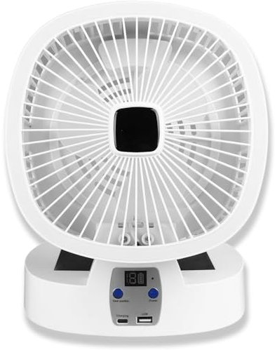 Garsent Ventilatore Solare da 10000 MAh, Ventilatore da Campeggio con Pannello Solare, Ventilatore a Batteria Ricaricabile per Esterno, Lanterna a LED, Ventola da Tenda Solare Alimentata