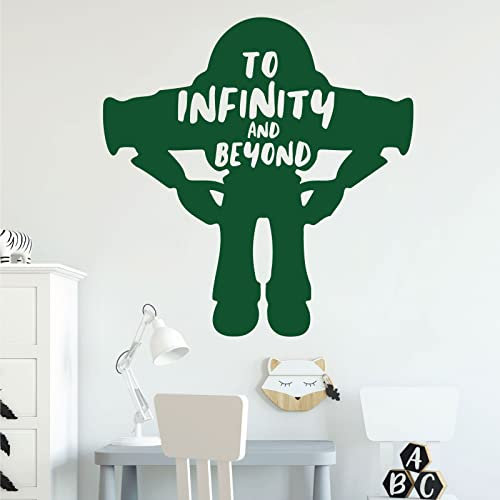 Wandtattoo, Motiv: To Infinity and Beyond – Buzz Lightyear – Toy Story inspirierter Aufkleber, Wald, XXL (1150 x 1180 mm)