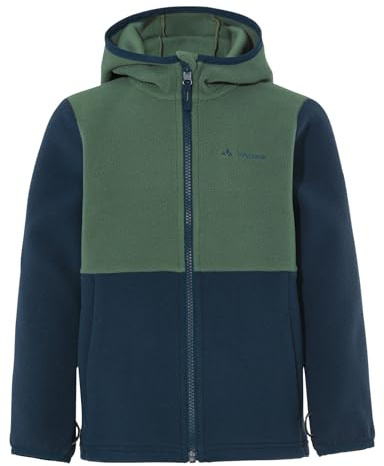 VAUDE Kinder Fleece Jacke Kids Pulex Hooded Jacket II, warm, weich, pflegeleicht und schnelltrocknend, woodland/dark sea, 104
