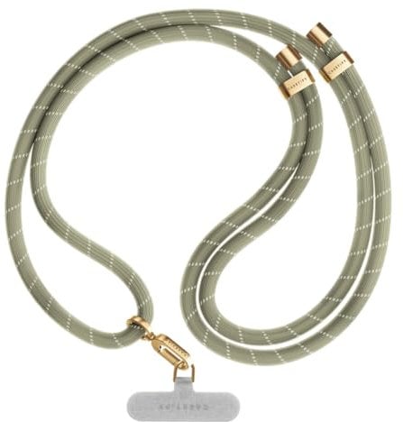 CASETiFY 8mm Rope Cross-body Strap with Card - Khaki