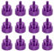 sourcing map 12 viti zigrinate M3 x 6 mm per case del computer, viti filettate a mano, in lega di alluminio, per case PC, viola