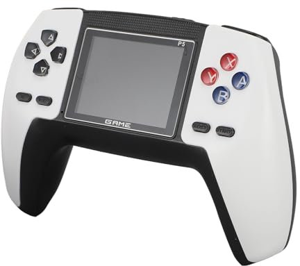 Sxhlseller Consola de Juegos Portátil con Pantalla, Consola de Juegos Retro con Joystick, Consola de Juegos Portátil Ergonómica con Soporte de Salida de TV, Tiempo de Reproducción de 4 a 6