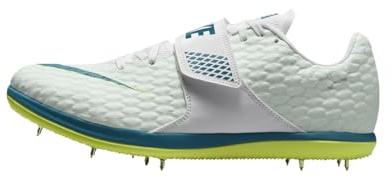 Elite High Jump Unisex (100 - White/Bright Spruce-Barely Green by Nike), White/Bright Spruce-barely Green, 5