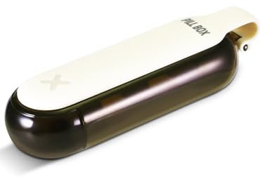 Jaslongri Tablettenbox Pill Box pillendose klein für unterwegs Kleine Medikamente-Box, die unter Druck entfernbar ist. (Braun)