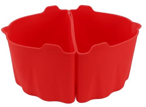 2pcs Silicone Slow Cooker Liner 6-7Qt Divisore per a Casa e Ristoranti, Easy & EY (GREY) (BLACK) (rosso)