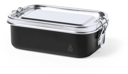 CABBRIX Lunchbox Edelstahl 750 ml auslaufsicher – BPA-freie Bento Box & Brotdose mit Sicherheitsverschluss – Schwarz