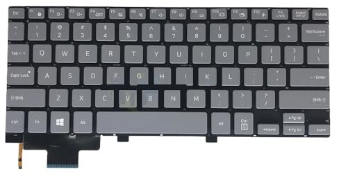 STYOZDH Englische Tastatur mit Hintergrundbeleuchtung für 9Z.NDVBN.D01 NSK-MVDBN Gray Laptops(US Gray Backlit)