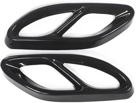Auspuffblende Auto Universelles Endrohrgehäuse Silberfarben Für Benz W204 W205 W212 W213 W176 W222 X253 GLC GLA(Schwarz)