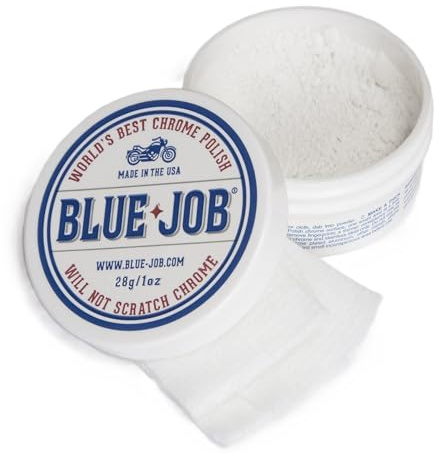 Blue Job Chrom Politur Entfernt Auspuffrohr Blau Motorrad Auto, 28g Behälter