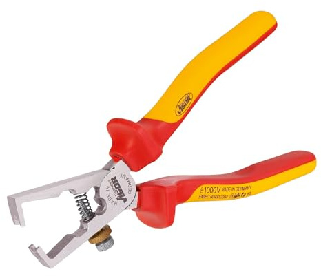 VIGOR VDE Abisolierzange, V2643, Feder und Stellschraube, Länge 160 mm