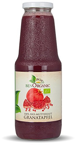 6 x 1 Liter Bio Granatapfel Muttersaft, Granatapfelsaft Direktsaft, Naturtrüb und ohne Zusätze