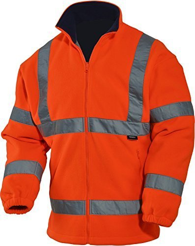 UCI Vizwell Hi Vis Viz Polar Fleece Bodywamer Jacke - Orange