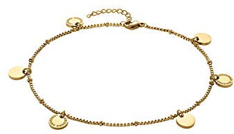 Liebeskind Berlin Fußkette LJ-0423-A-27 Edelstahl IP gold