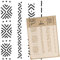 NAKLEO Malschablone für Handwerk A5 15x21cm, Schlammtuch Afrikanisch Boho Muster, Wiederverwendbare Kunststoff DIY & Scrapbooking Zeichenschablone, Decoupage Kunst Vorlage, Wand Stoff Möbel Holz