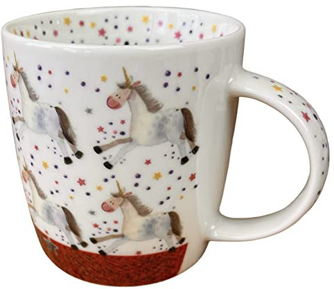 Alex Clark Unicorns Mug - Magical Animals - Original Artwork - Cup for Animal Lovers - Gift Ideas - Perfect for Coffee & Tea - Vegan Friendly - Designed in The UK...