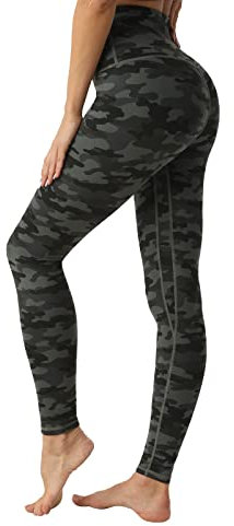 Desol Sport Leggings Damen, Lange Blickdicht Sporthose Hohe Taille Yoga Leggings Laufen Gym Bauchkontrolle Tights