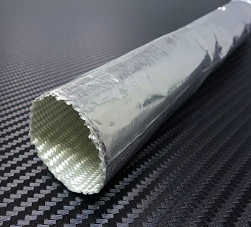 1m Alu-Titan Hitzeschutzschlauch ID 10mm *** VIELE GRÖSSEN *** Heat Sleeve Thermoschutz Isolierschlauch Kabelschutz Kabelschlauch