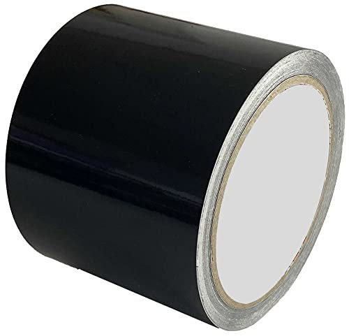 INDIGOS UG - Zierstreifen 10m x 8cm - schwarz glänzend - Auto Motorrad Boot Modellbau - Dekorstreifen Seitenstreifen Klebestreifen - Tuning - Car Wrapping Autofolie Zierleisten