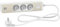 Schneider Electric - Odace - Rallonge multiprises 3 prises 2P+T - blanche/bois - 2USB - 1,5m - ST933U1WC