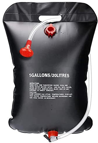 YUANZ Solar Camping Duschtasche, Solardusche Outdoor Tasche für Wandern & Camping, Temperatur Heißwasser 45°C für Outdoor Reisen Wandern (20L)