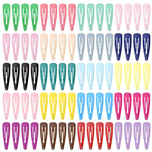 80 Stück Haarspangen Mädchen, Bunt Mini Baby Haarclips, Kinderschmuck Haarschmuck Snap Hair Clips Colorful in 20 Farben Haar Accessoire für Baby Mädchen Damen