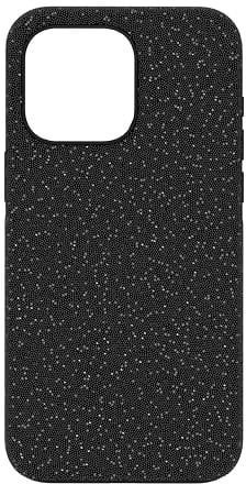 Swarovski High iPhone 15 Pro Max, Encrusted with Sparkling Black Crystals, Compatible with the iPhone 15 Pro Max, from the Swarovski High Collection