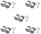 CTForest 5 ruedas para puertas correderas, herrajes de puerta corredera, rodillo de puerta corredera, adecuado para puertas correderas, armarios, compartimentos