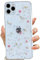 LSEEKA for iPhone 11 Pro Max Clear Case with Pressed Real Flowers Design,Glitter Cute Pink Floral Pattern Slim Soft TPU Protective Women Girl's Phone Cover for iPhone 11 Pro Max