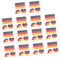 DOITOOL Temporäre Tattoos mit Deutscher Flagge 25 Stück